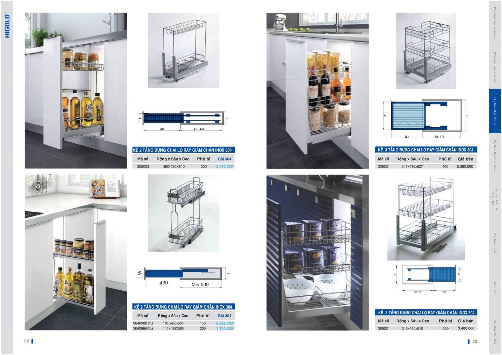 Catalogue và Bảng giá Phụ kiện bếp HIGOLD T6 2024 /Page 16